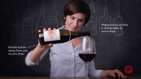 Should wine bottle touch glass when pouring?