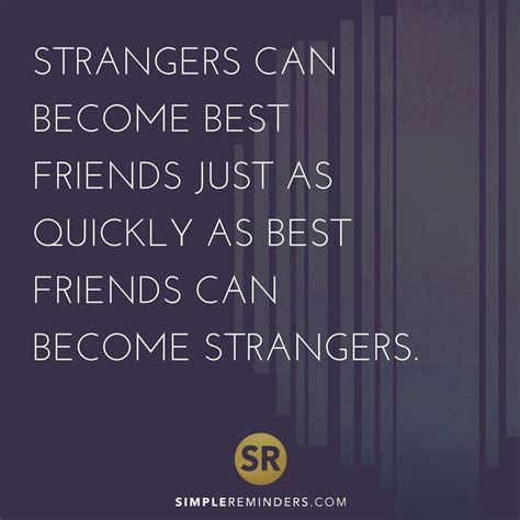 Should you be friendly to strangers?