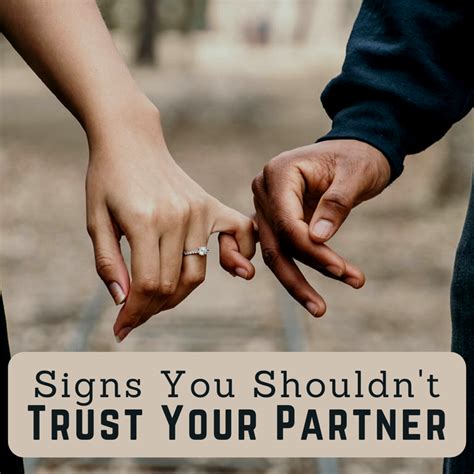 Should you be in a relationship if you don t trust your partner?