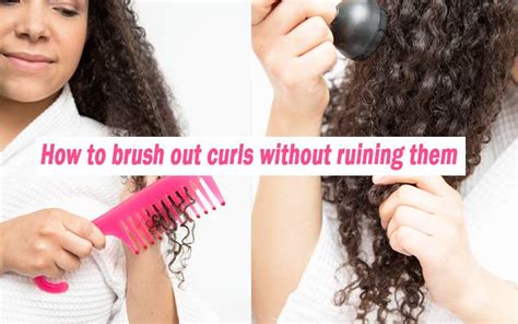 Should you brush out curls?
