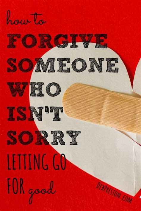 Should you forgive someone who isn't sorry?