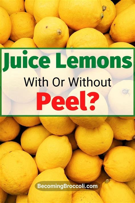 Should you juice citrus peel?