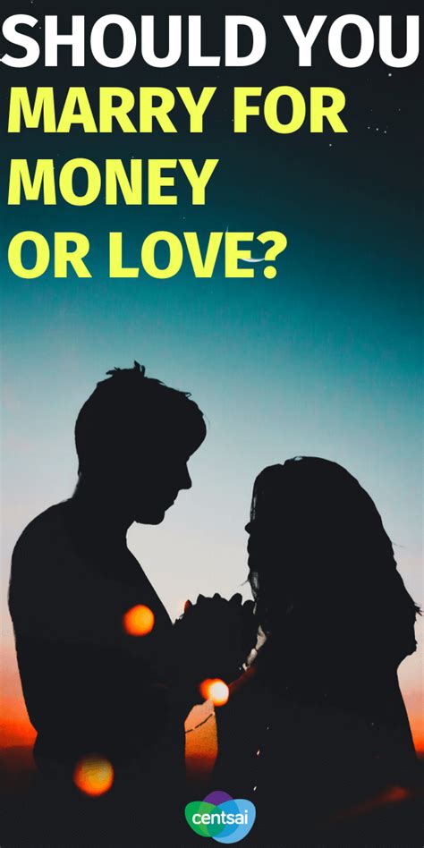 Should you marry for love or money?
