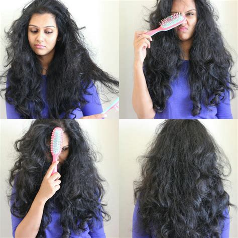 Should you not brush curly hair?