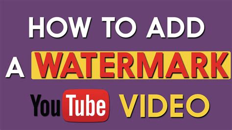 Should you put watermark on YouTube?