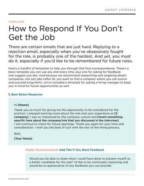 Should you reply to a rejection?