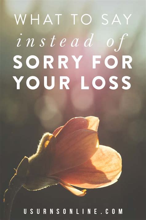 Should you say sorry for your loss?