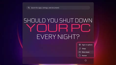 Should you shutdown your PC every night?