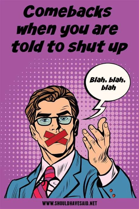 Should you tell people to shut up?