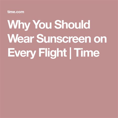 Should you wear sunscreen on a plane?