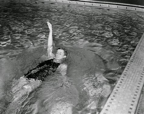 Was JFK a swimmer?