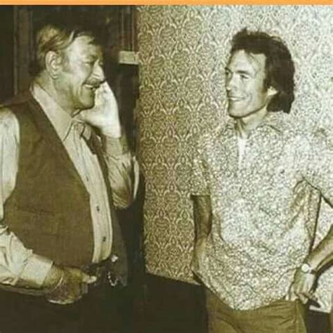 Was John Wayne and Clint Eastwood friends?