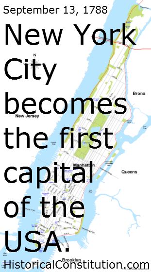 Was New York the first capital?