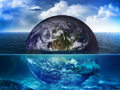Was the world submerged in water?