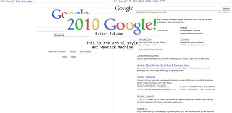 Was there Google in 2010?