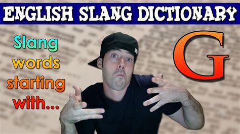 What's G in slang?