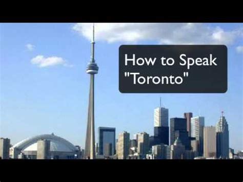 What's a Toronto accent?