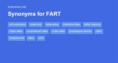 What's a fancy word for fart?