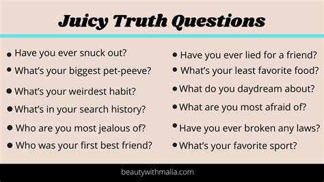What's a good juicy question?