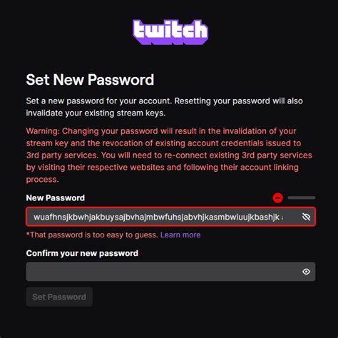 What's a good password for twitch?
