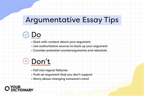 What's a good starter for an argumentative essay?