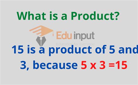 What's a product in math?