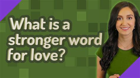 What's a stronger word for love?