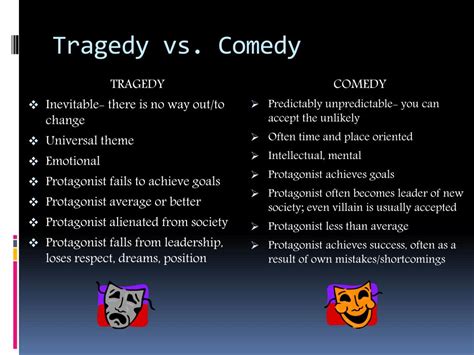 What's a tragedy comedy?
