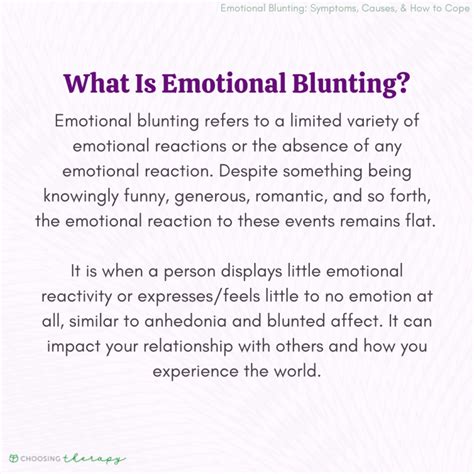 What's emotional blunting?