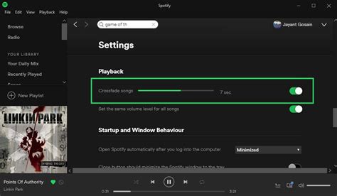What's the best crossfade setting on Spotify?