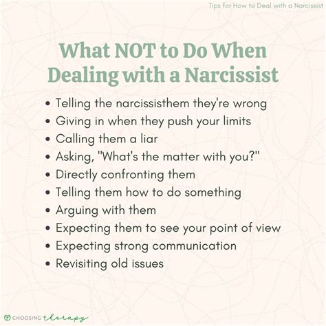 What's the best way to deal with a narcissist?