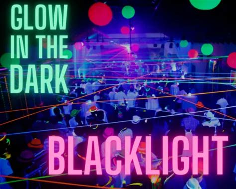 What's the difference between blacklight and glow in the dark?