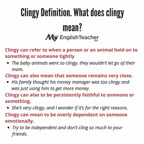 What's the difference between clingy and needy?