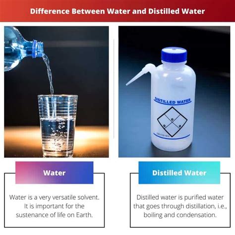 What's the difference between distilled water and ice water?