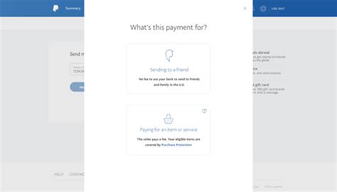 What's the difference between goods and services and friends and family on PayPal?