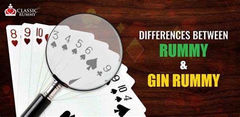 What's the difference between rummy and gin?