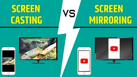 What's the difference between screen mirroring and screen casting?