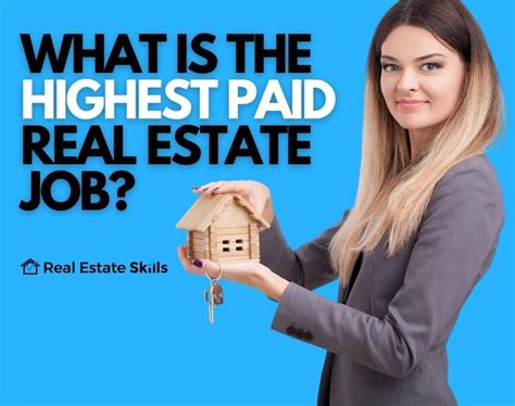 What's the highest paying real estate job?