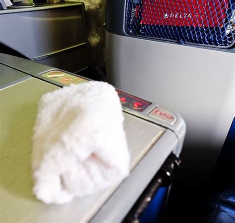 What's the hot towel for in first class?