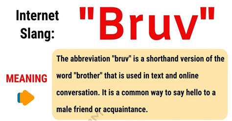 What's the meaning of Bruv?