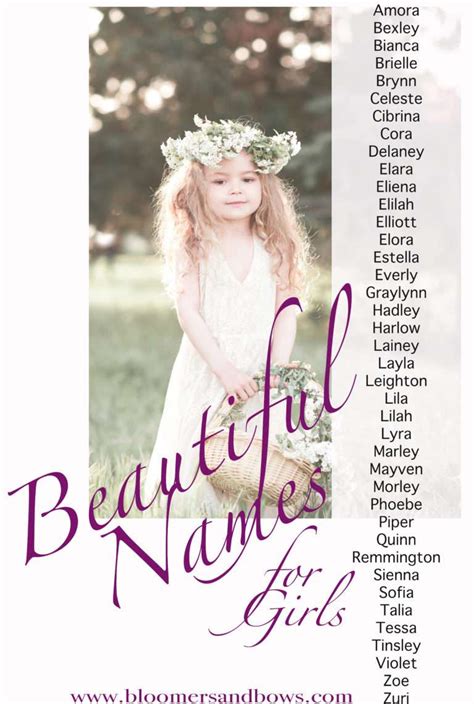 What's the prettiest name for a girl?