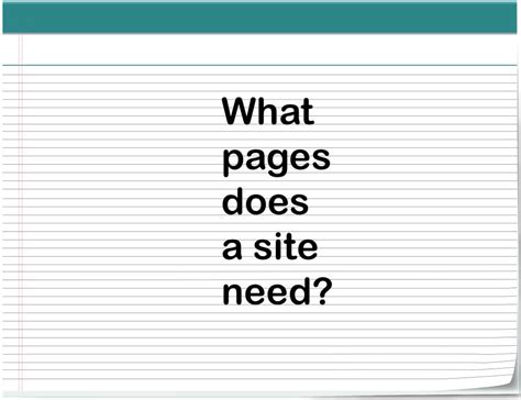 What 3 pages does your website need?