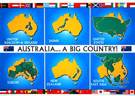 What 5 countries are bigger than Australia?