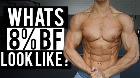 What 8% body fat looks like?