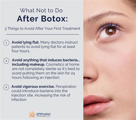 What Cannot be done after Botox?