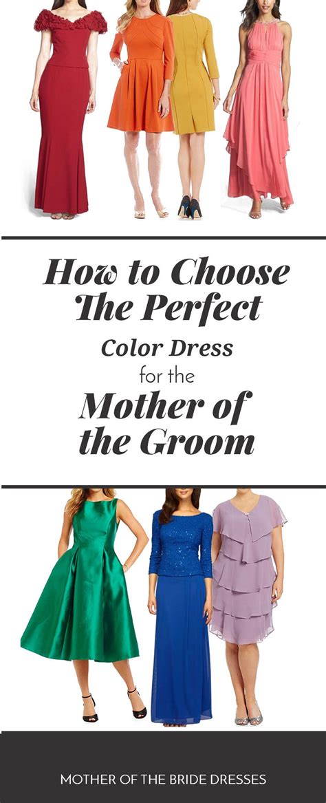 What Colour should the mother of the groom not wear?
