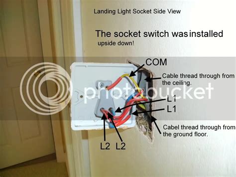 What Colour wire goes in L1 and L2 on a light switch?