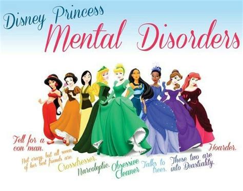What Disney characters have mental disorders?