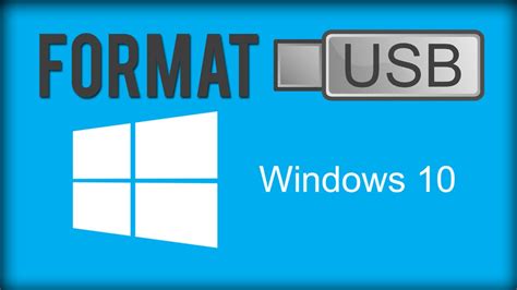 What Format for Windows 10 USB?