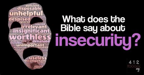 What God says about insecurities?